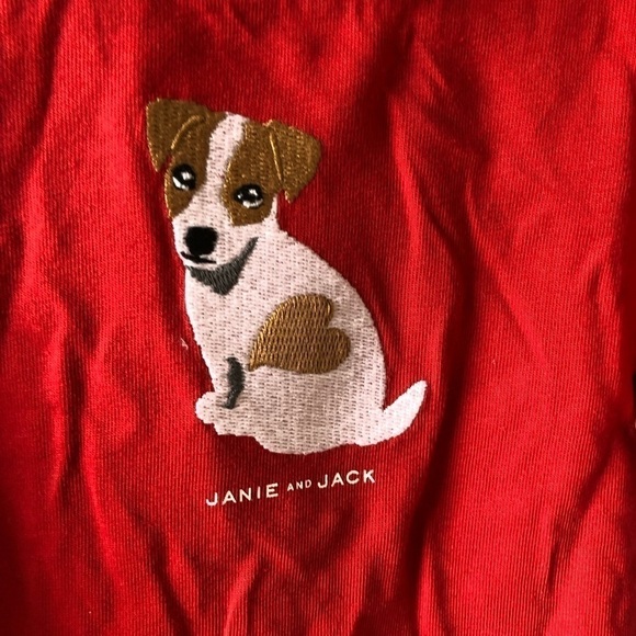 New Janie and Jack Red Dog Baby Top 12-18 M - Picture 3 of 7